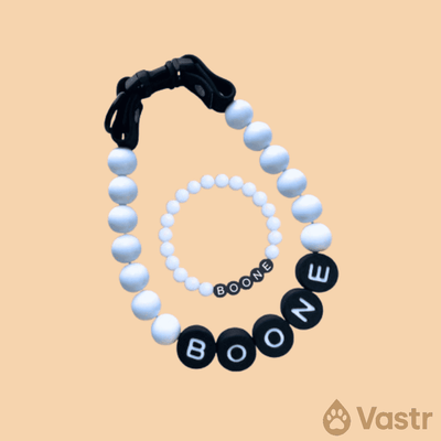 Beaded Dog Collar + Free Matching Bracelet